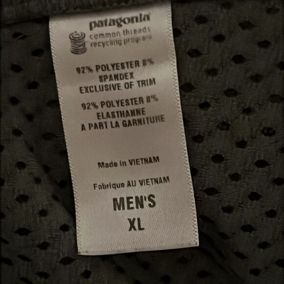 PATAGONIA jacket Men's XL softshell windbreaker full zip gray pockets - Picture 9 of 9